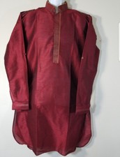 BOLLYWOOD STYLE INDIAN PAKISTANI PATHANI KURTA/PAJAMA SIZE 52"CHEST:56"