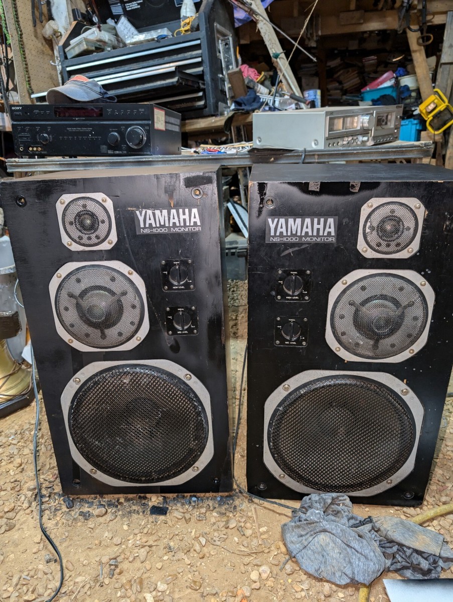 1Yamaha NS-1000M Vintage Speakers Pair Japan NS1000M Audio Working 
