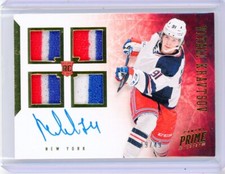 2019-20 Panini Prime VITALI KRAVTSOV Gold Quad Patch AUTO Autograph RC 19/49