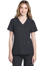 Cherokee WW Originals Scrubs Women's V-Neck Top CK953A PWT Pewter Free Ship