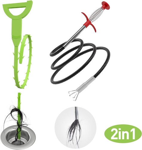 Flexible Grabber Claw Pick up Reacher Tool (Drain Clog Remove Tool), with 4 Claw - Picture 2 of 7