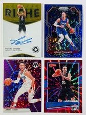 2018-19 Opulence LANDRY SHAMET Nouveau RC AUTO /99 Mosaic Purple /50 4 Card