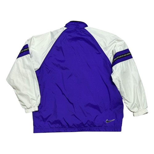 NIKE VINTAGE 90S Y2K Purple Light Windbreaker Retro Jacket Womens Medium - Picture 4 of 7