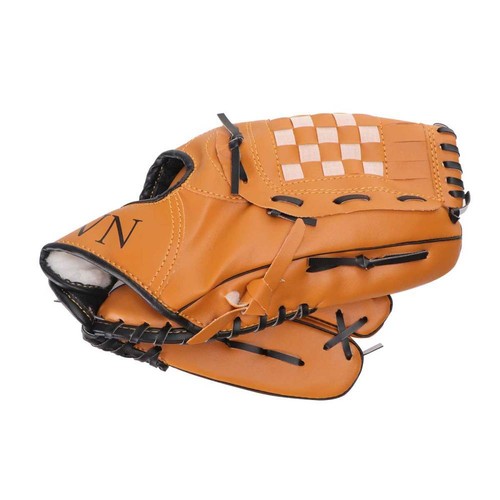 12.5-inch Softball Baseball Left Hand Glove for Outdoor Team Sports (Yellow)