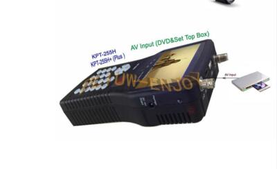 4.3inch handheld multifunctional monitor KPT-255H+DVB-S2 Satellite Finder Meter