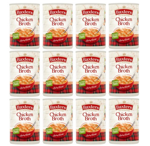 12 x Baxters Soup Chicken Broth 400Gm
