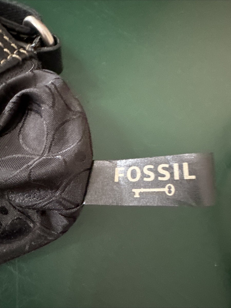 希少❗️ヤンキーズFossil Vtg FOSSIL Unisex 37mm Watch Silver Tone Black Dial Flip