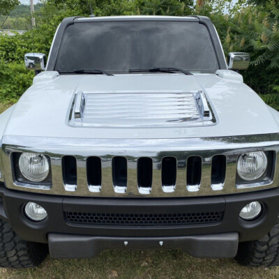 7PCS Chrome Hood Deck Vent Panel Handle Cover Trim Bezel For