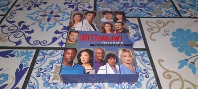Box + 6 neue DVDs - Grey s Anatomy - Dritte Staffel 3 komplette TV-Serie - vers Italy