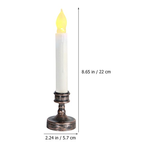 Candle Light Halloween Desktop Ornament Christmas Party Accessory - Picture 10 of 12