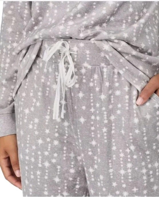 Conjunto de pijama de 2 piezas para dormir Nautica - polar elástico sedoso para mujer talla XXL Foto 4 de 4