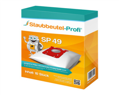 10 Staubsaugerbeutel SP49 geeig. für Philips Performer Active FC8659/01