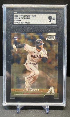 2022 Topps Stadium Club Chrome Alek Thomas Rookie SUPERFRACTOR 1/1 SGC 9 Mint