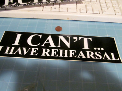 I CAN'T BUMPER  Sticker / Decal  Automotive ORIGINAL old stock