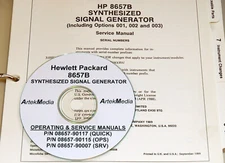 HP 8657B Synth Signal Generator SERVICE & OPERATION MANUALS w/SCHEMATICS 3-vols
