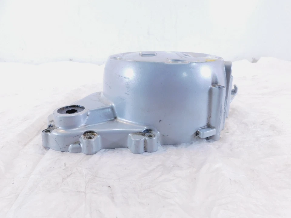 Cubierta de embrague principal del motor izquierdo plateado bufanda BMW F650GS Dakar y F650CS Foto 3 de 4