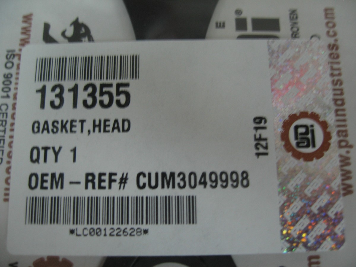 kimiさん専用.1 Single Head Gasket Set for Cummins 855. PAI# 131378 Ref