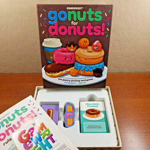 Gamewright Card Game Go Nuts for Donuts! (2017) 100% Complete Gonuts