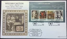 GB Benham 2008 Lancaster and York M/Sheet on Caxton First Day Cover, York S/H/S