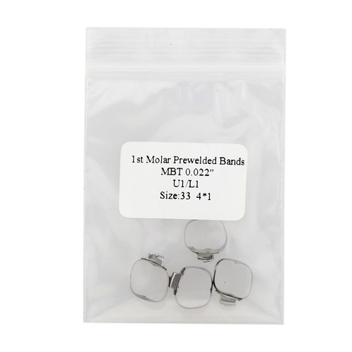 Dental Orthodontic Bands Prewelded 1st Molar Tubes MBT 0.022 Single Tube 32-44 - Picture 7 of 49