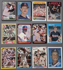 CALIFORNIA ANGELS 36 CARD LOT- 1987-2013  WALLY JOYNER, TROUT