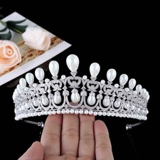 Wedding Bridal CZ Crystal Tiara
