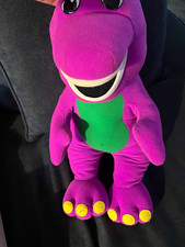 Working /talking Barney  Friends 1992 Purple Dinosaur Plush Stuffed Animal