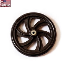 Rubber 8 in Casters Rollators Walk Universal Replacement Wheels 2 Count New