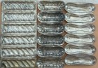 Lot of 3 Vintage Metal Cookie Molds - Ladyfingers/Madelaines — photo 1
