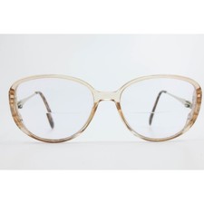 Gloria Vanderbilt Eyeglass Frames Gold Tone Zyloware 019 Champagne Womens