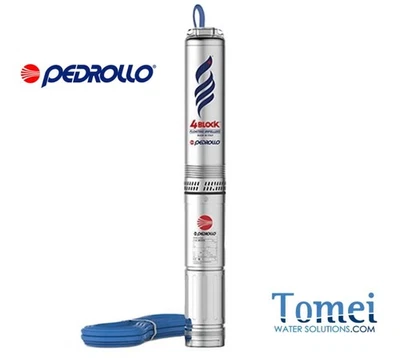 Pompe de forage immergée 4" potable PEDROLLO 4BLOCKm8/8 1,1kW MONO grand débit - Photo 1/2