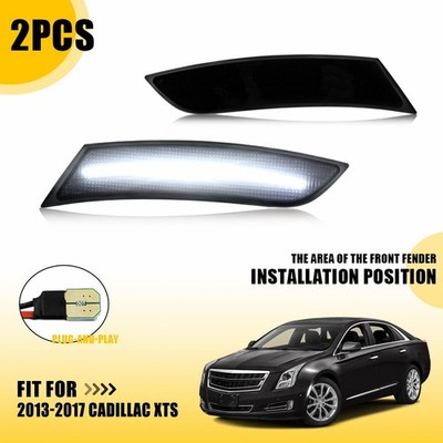 2x White LED Side Marker Light For 2013-2017 Cadillac XTS Front LH+RH 20874071