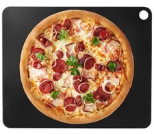 1MORE Pizza Steel for Oven,16"x13"Steel Grill,1/4" 16X13in, Black 