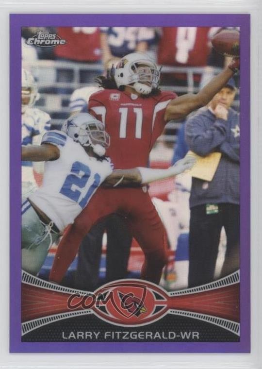 2012 Topps Chrome Retail Purple Refractor 487/499 Larry Fitzgerald #141 06pp