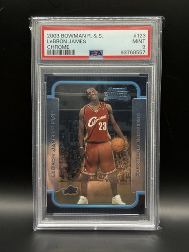 2003 Bowman Rookies & Stars Chrome LeBron James #123 RC PSA 9 MINT Cavaliers