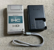 Sony Webbie HD MHS-PM1 5.0MP Camera Silver - Tested  Works See Pics