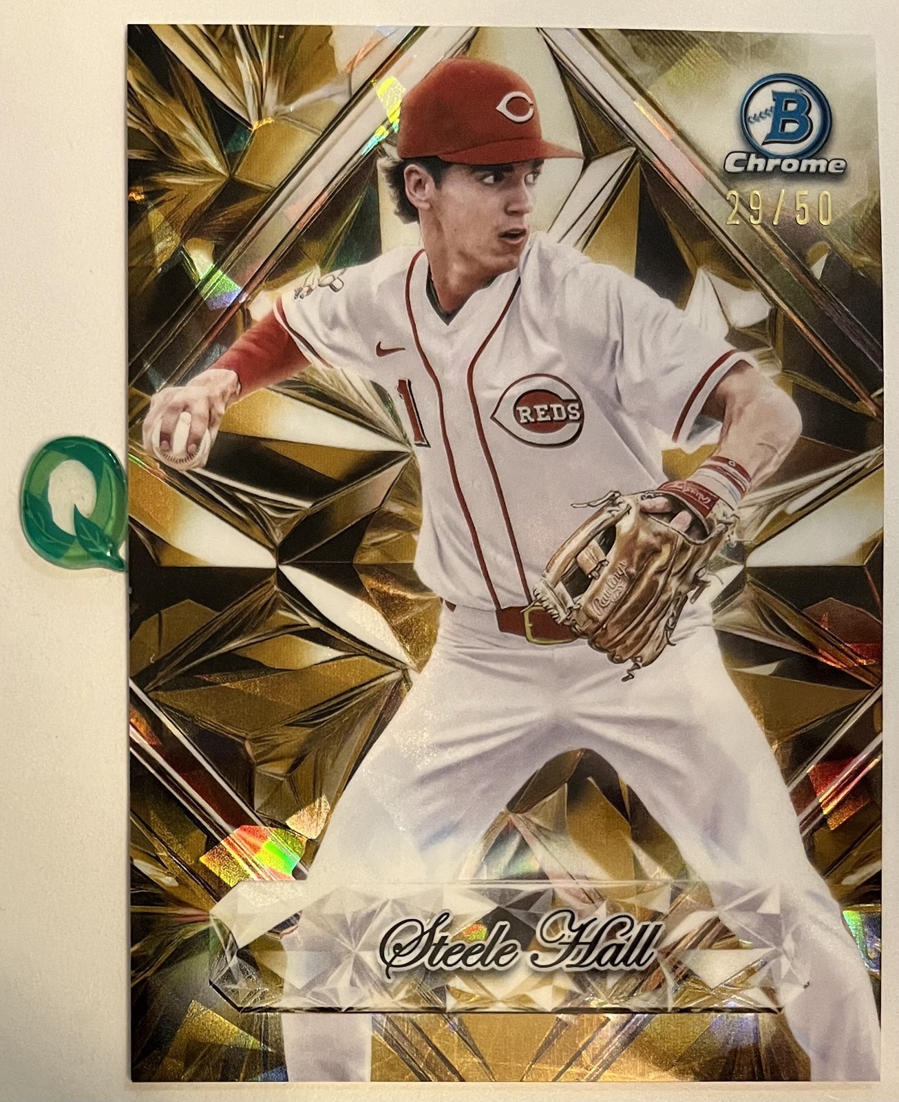 2025 Bowman Draft Sapphire Steele Hall 29/50 Selections Reds #SS-12