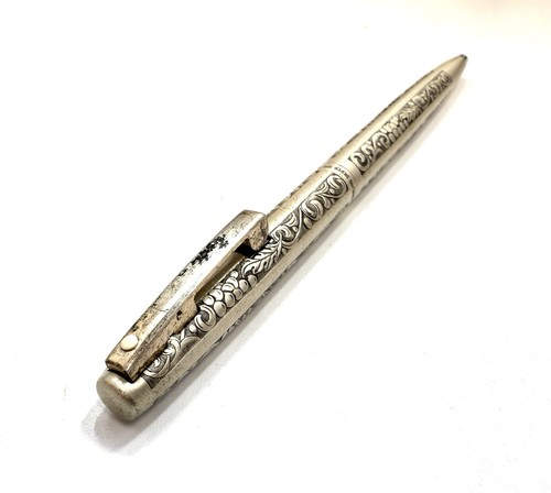 Vintage Sheaffer Imperial Sterling Silber Kugelschreiber Trauben & Blätter Muster - Bild 3 von 13