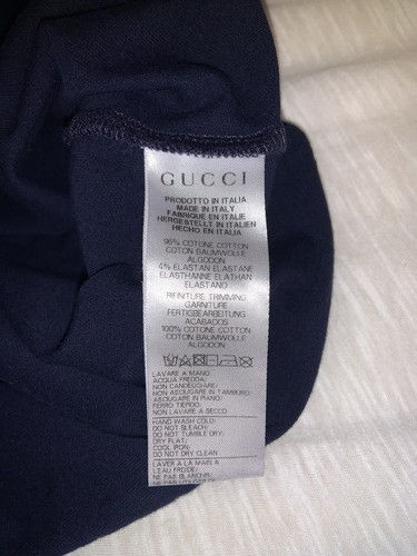 Gucci Kids Logo Blue Short Sleeve Shirt Boys Size 12 - Picture 5 of 8