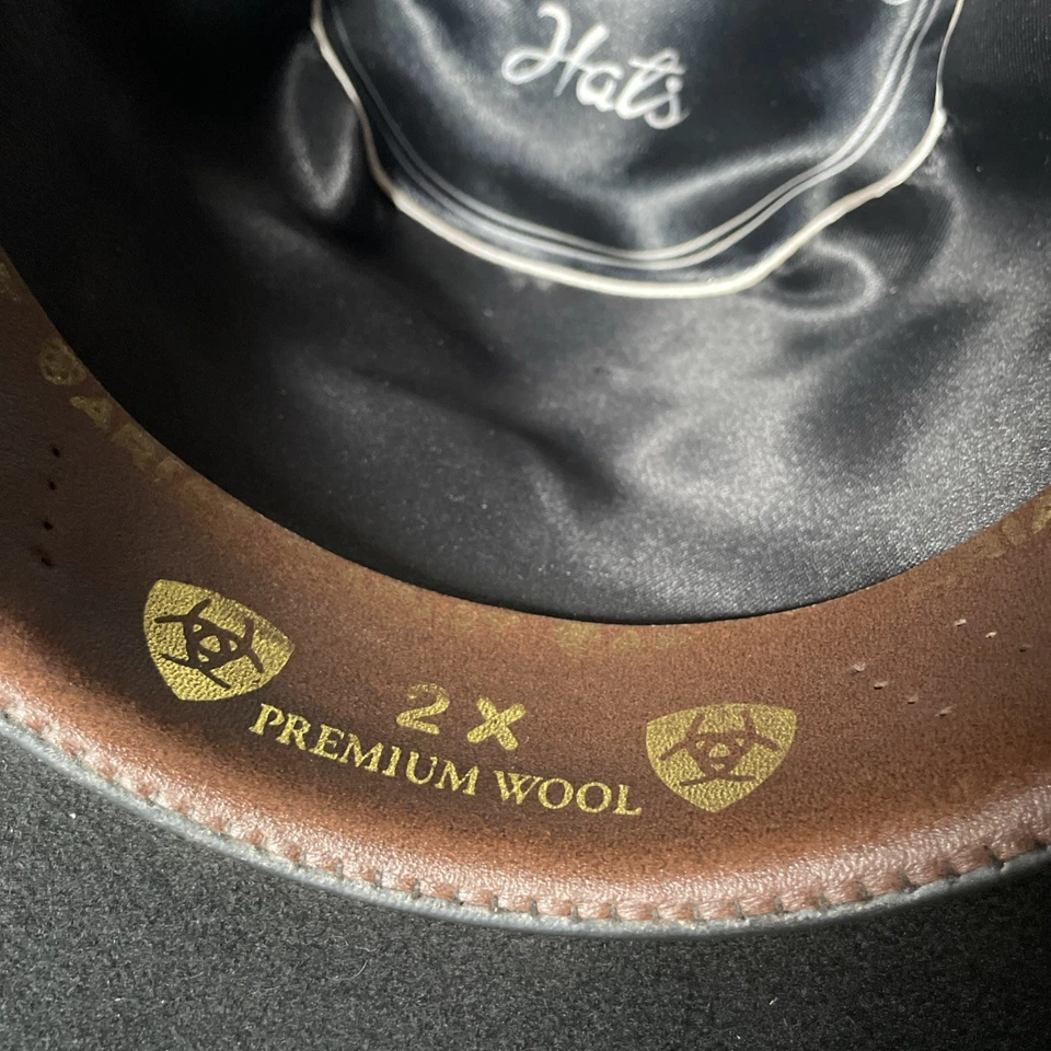 Sombreros de vaquero de lana premium ARIAT 2X 7 5/8 Foto 3 de 4