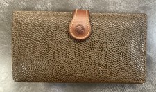 Vintage Mulberry Scotchgrain and Leather Purse Wallet
