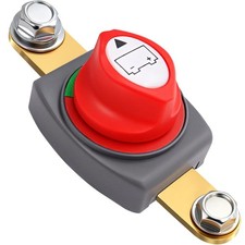 Top Post Battery Disconnect Switch, Heavy Duty 12V - 48V Quick Shut Cut Off Kill