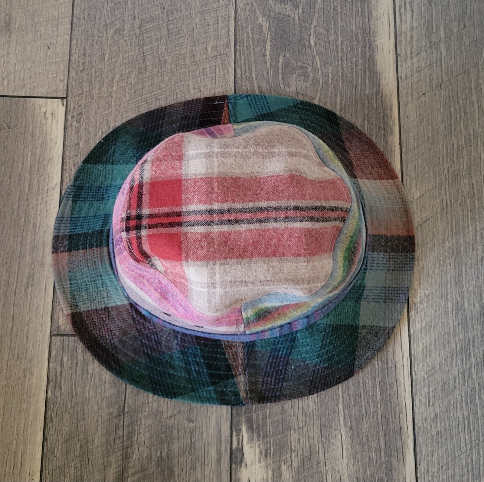 Pendleton Bucket Hat Multicolor Patchwork Plaid 1… - image 6