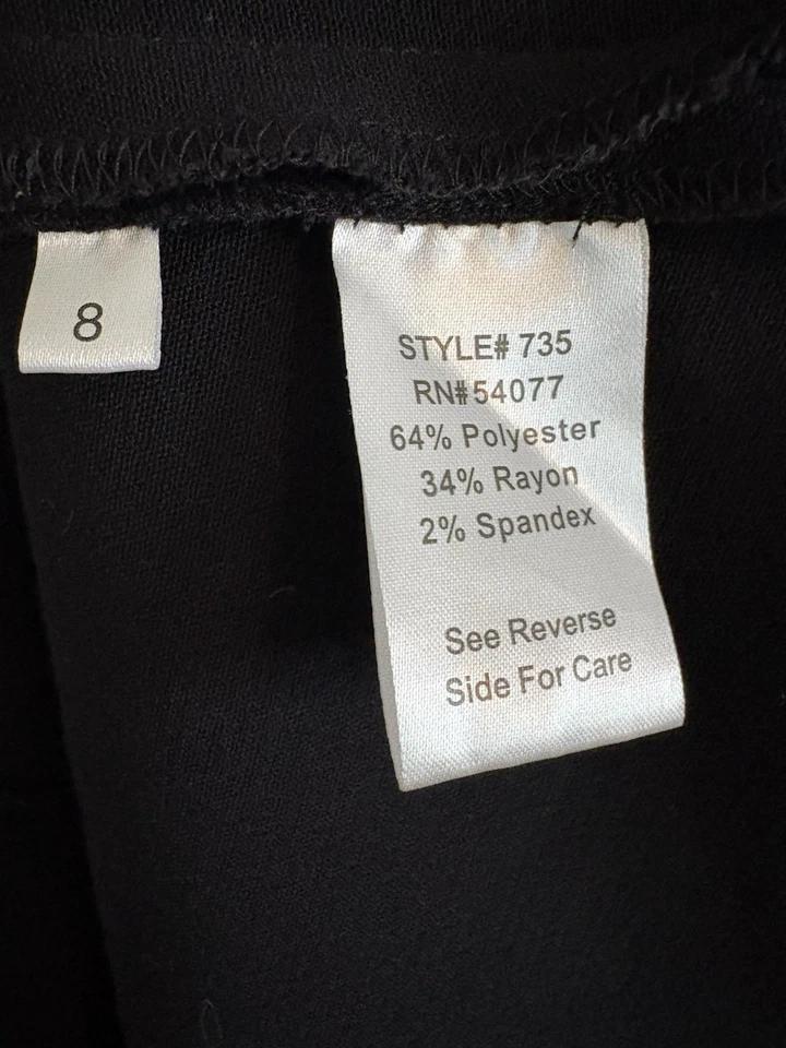 Falda CABI Acampanada Negra Línea A Elastizada Mujer Talla 8 Estilo #735 Foto 2 de 3