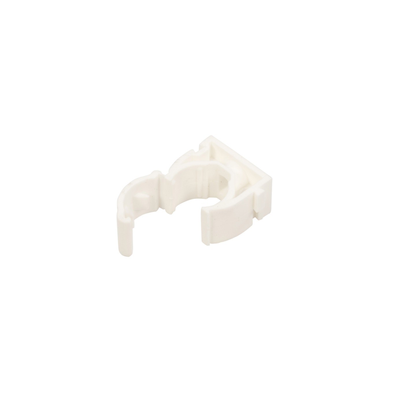 Closed Handle for Pipes 16mm White UZE-16/100pcs RBPS