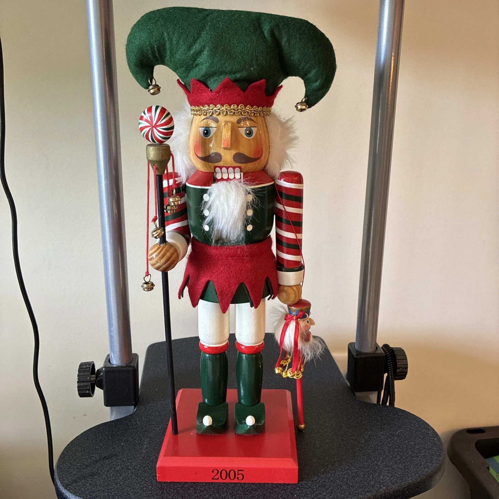Vintage Nutcracker Musicians Candy Cane Jester 2005 14 In Tall Limited Edition