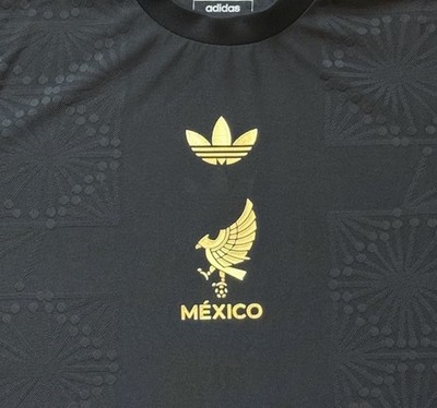 2025 Mexico Authentic Home Jersey Large Long Sleeve Gold Cup De