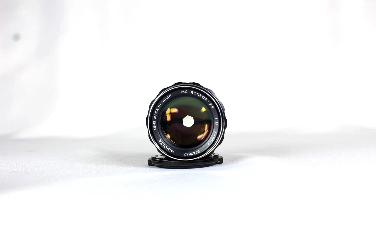 Minolta Rokkor PF 58mm Focal f/1.4 Camera Lenses for sale | eBay