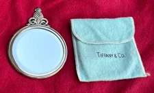 Vtg Tiffany & Co. Sterling Silver Pineapple Mirror & No Monogram w Tiffany Bag