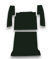 Kofferraumteppichsatz FüR Fiat Spider 1965 - 1973 Schlinge DunkelgrüN